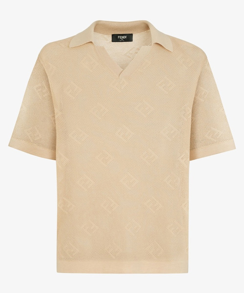 시그니처 패턴 폴로 니트