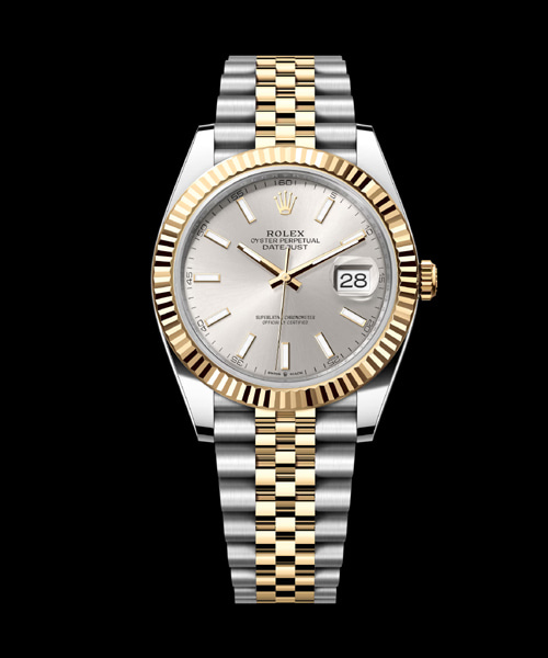 데이트저스트 41 옐로우 골드 콤비 실버
