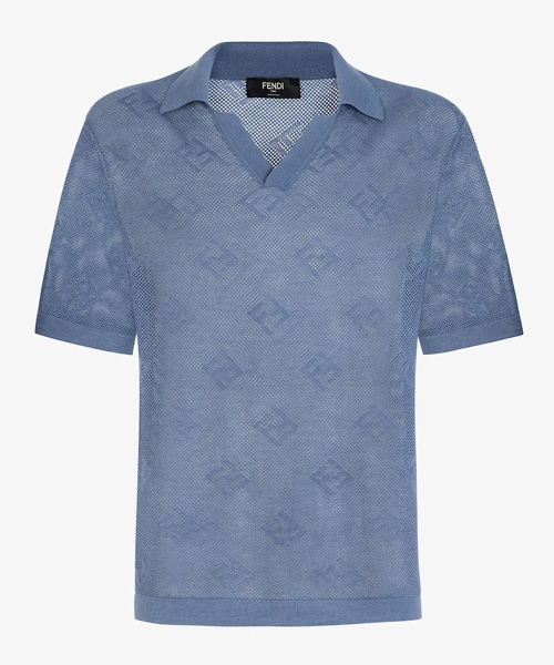 시그니처 패턴 폴로 니트