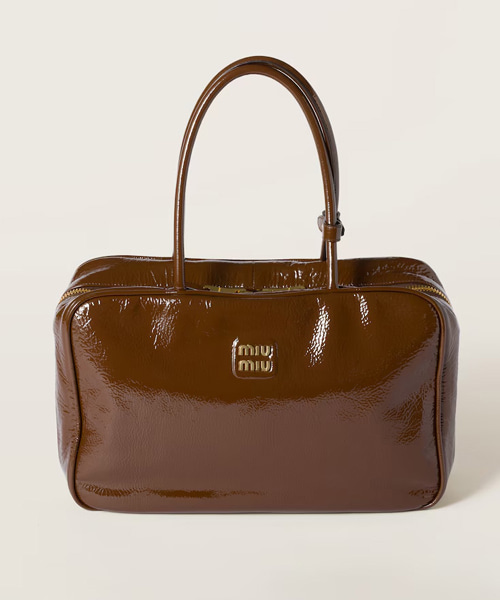 나플락 페이턴트 가죽 보 백