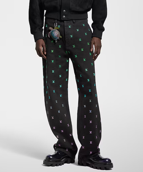 LV 브라존 그라데이션 자수 스케이트보드 진