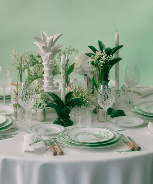 LILY OF THE VALLEY 식기 세트