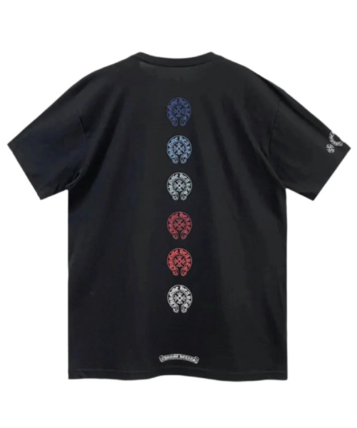 그라디언트 홀스슈 로고 코튼 티셔츠