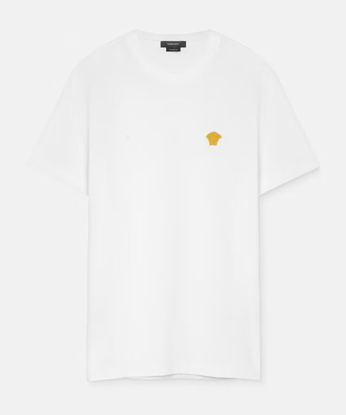 메두사 자수 코튼 티셔츠