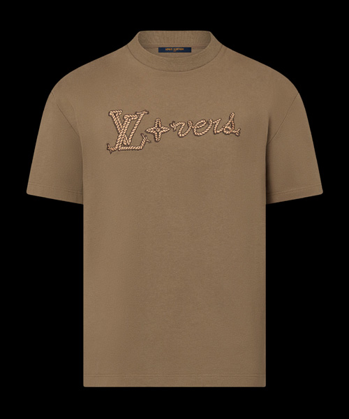 엠브로이더드 시그니처 코튼 티셔츠