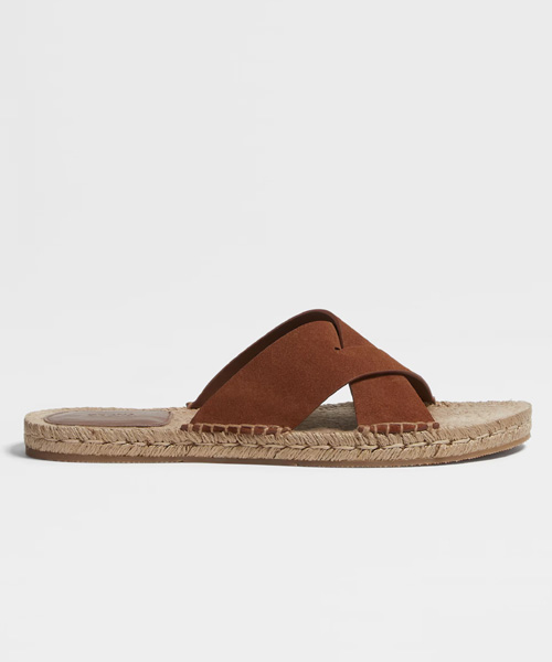 다크 FOLIAGE 스웨이드 에스파드류 샌들