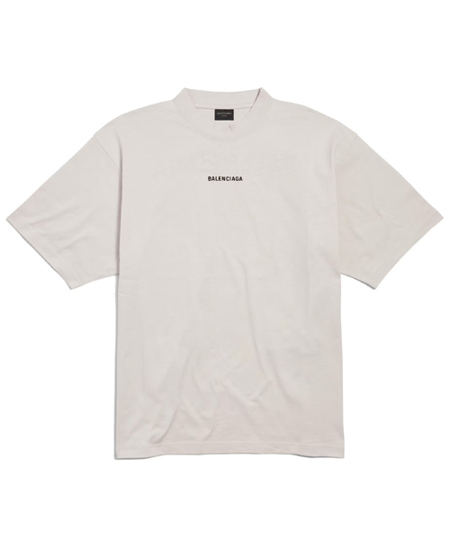 뉴 발렌시아가 백 코튼 티셔츠