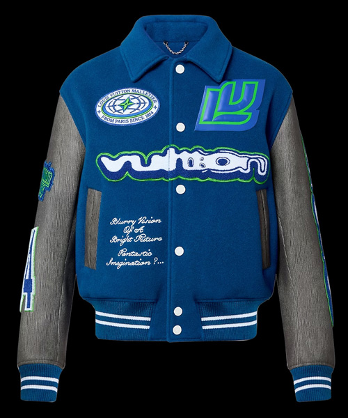 엠브로이더드 바시티 블루종