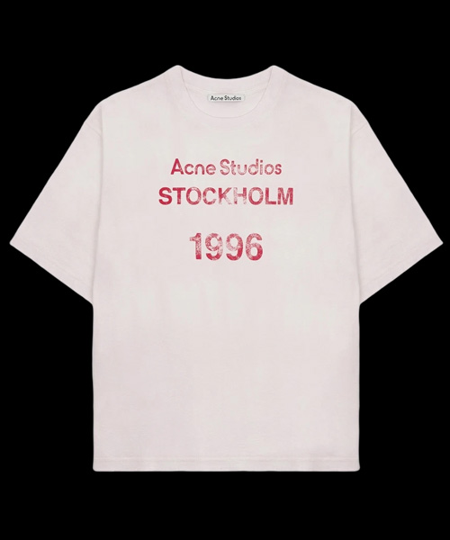 로고 스탬프 코튼 티셔츠