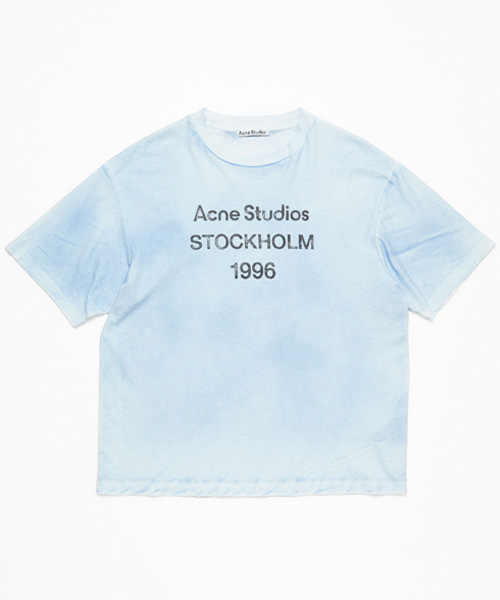 로고 스탬프 코튼 티셔츠