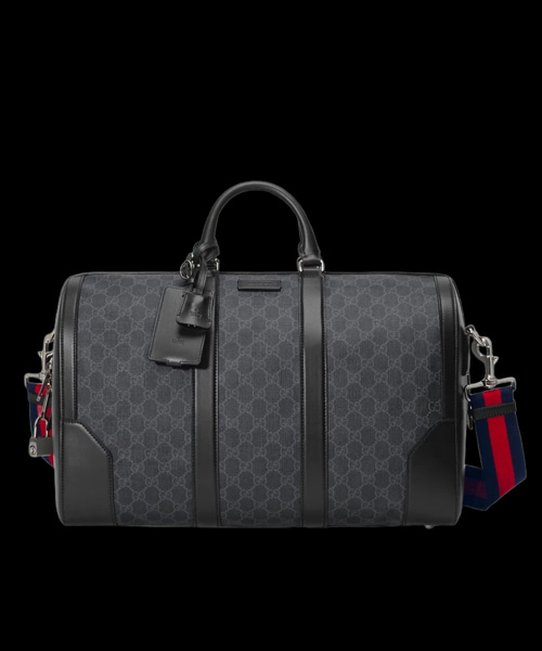 GG 블랙 캐리온 더플백