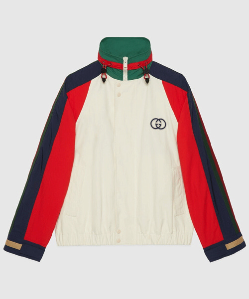 패치 코튼 나일론 자켓 멀티컬러