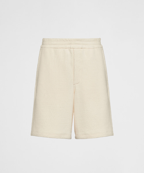 삼각 로고 패치 코튼 버뮤다 쇼츠