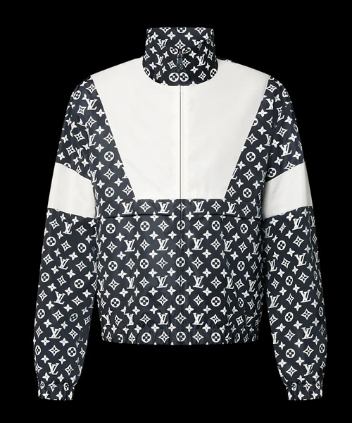 모노그램 프린트 테크니컬 트랙 톱