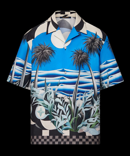 그래픽 프린트 숏 슬리브 셔츠