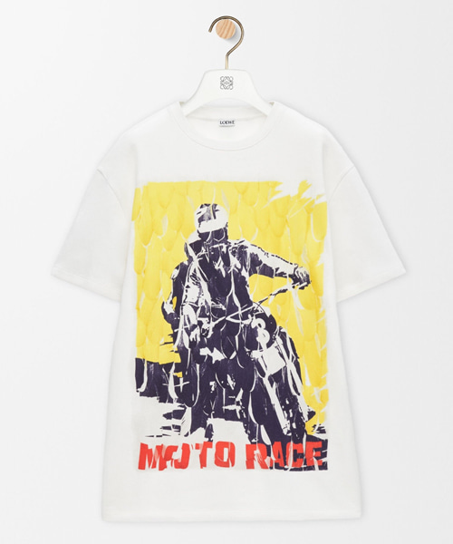 그래픽 프린트 코튼 티셔츠