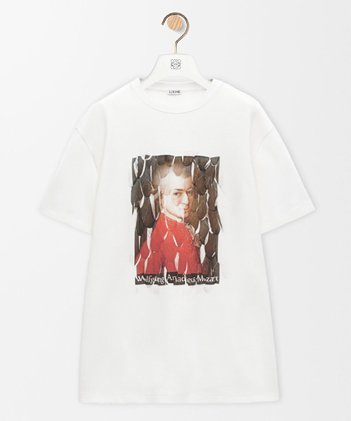 그래픽 프린트 코튼 티셔츠