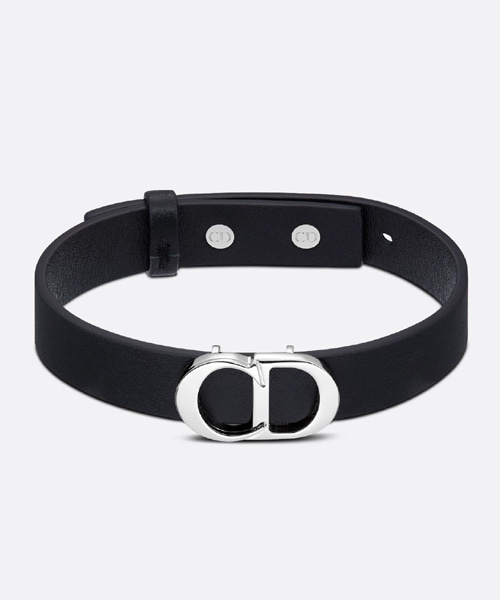 CD 아이콘 가죽 팔찌