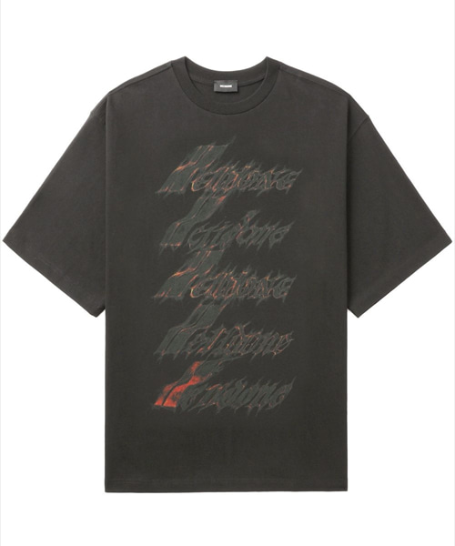 멀티 로고 프린트 코튼 티셔츠