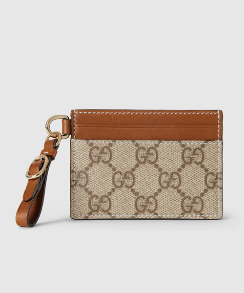 GG 엠블럼 스트랩 카드 케이스