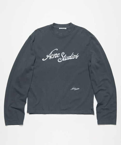 3D 자수 로고 코튼 티셔츠