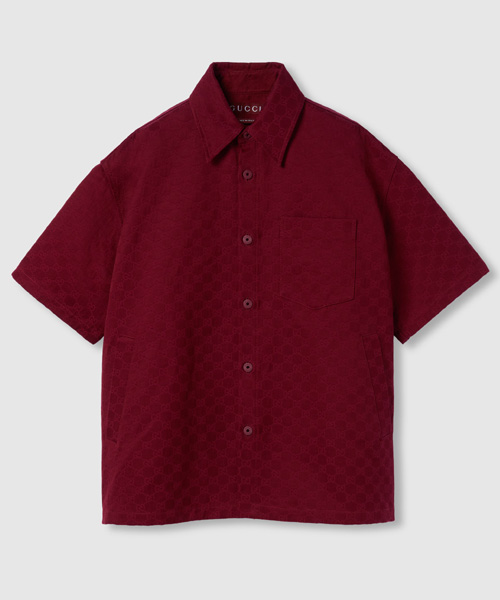 GG 코튼 숏 슬리브 셔츠