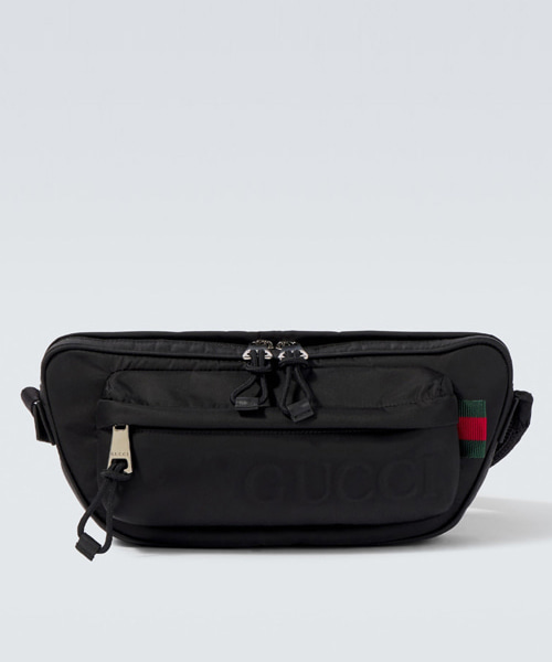 로고 라지 벨트백