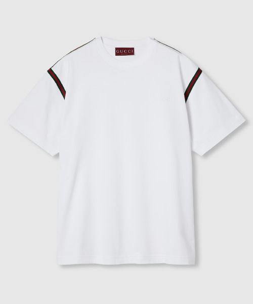 웹 코튼 저지 티셔츠