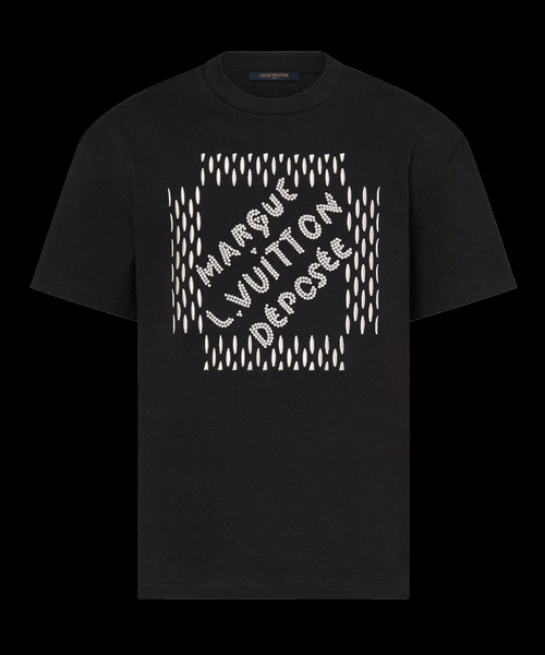 엠브로이더드 시그니처 코튼 티셔츠