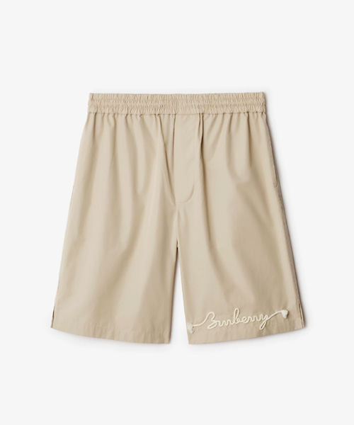 노트 로고 코튼 쇼츠