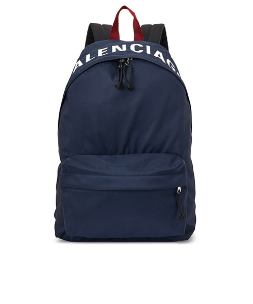 리사이클 나일론 휠 로고 백팩