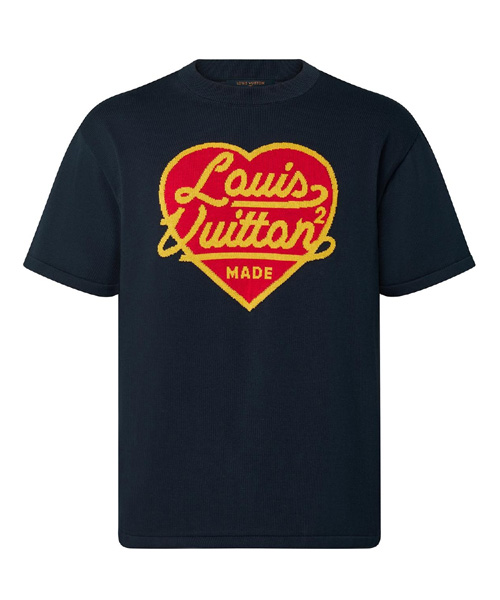 인타르시아 자카드 하트 크루넥