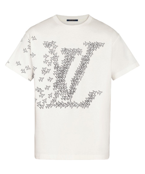 LV 플레인 로고 코튼 티셔츠