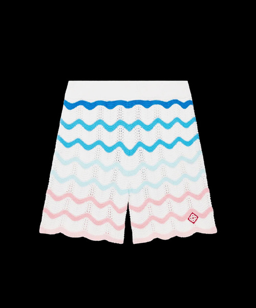 그라디언트 웨이브 크로셰 쇼츠