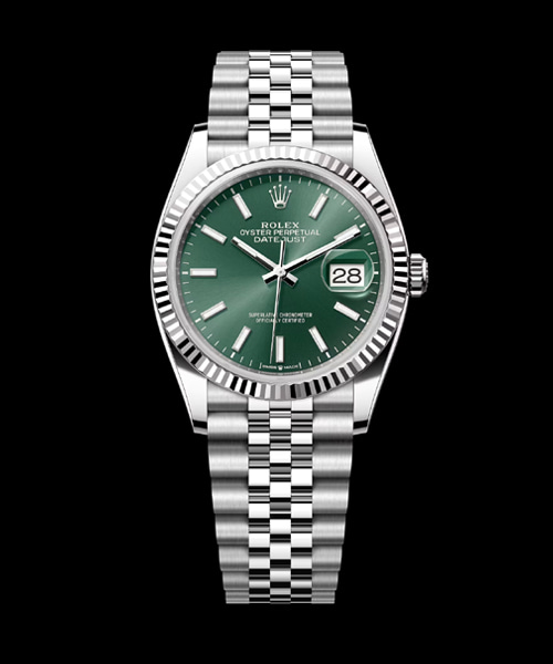 데이트저스트 민트 그린 주빌리 36