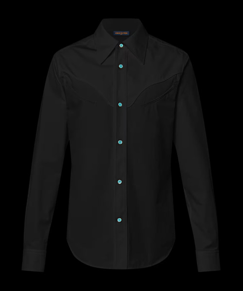 웨스턴 롱 슬리브 코튼 셔츠