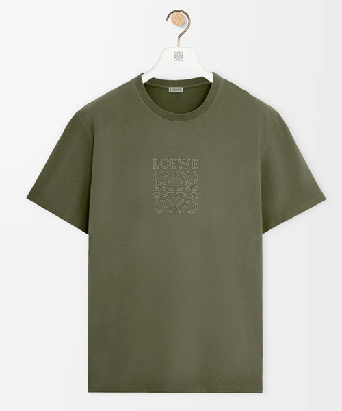 로고 아나그램 아플리케 코튼 티셔츠