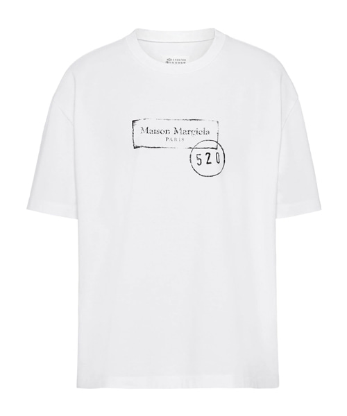 넘버 로고 프린트 코튼 티셔츠