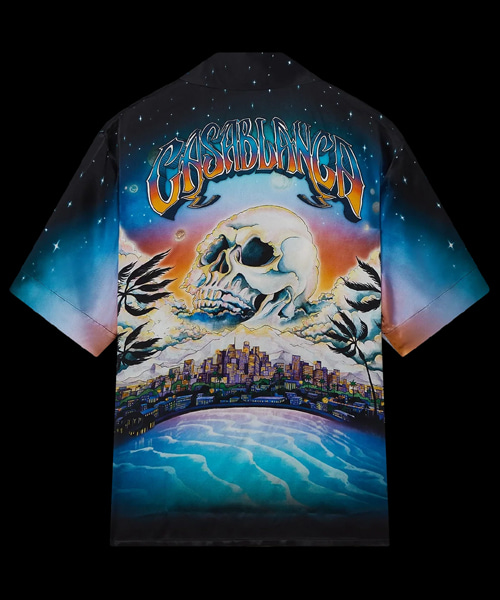 더 프레모니션 숏 슬리브 실크 셔츠