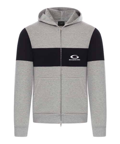 스트레치 코튼 후드 집업