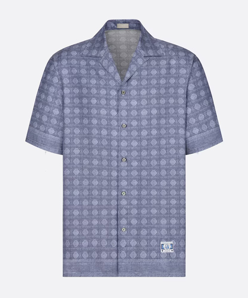 실크 트윌 까나쥬 반소매 셔츠