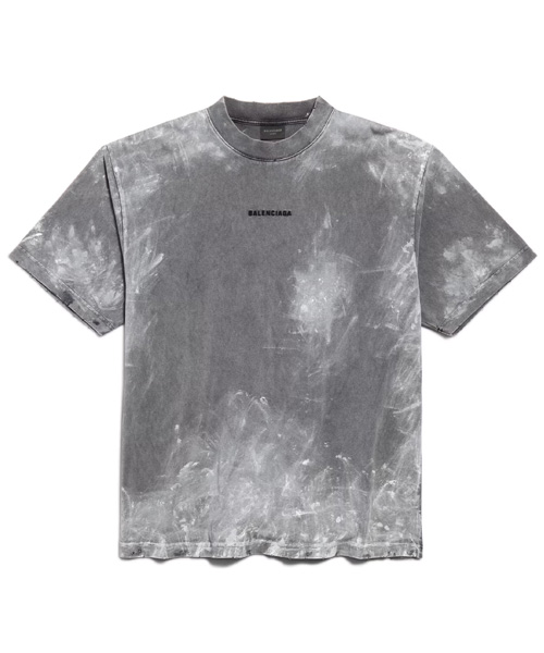 페인팅 빈티지 코튼 티셔츠