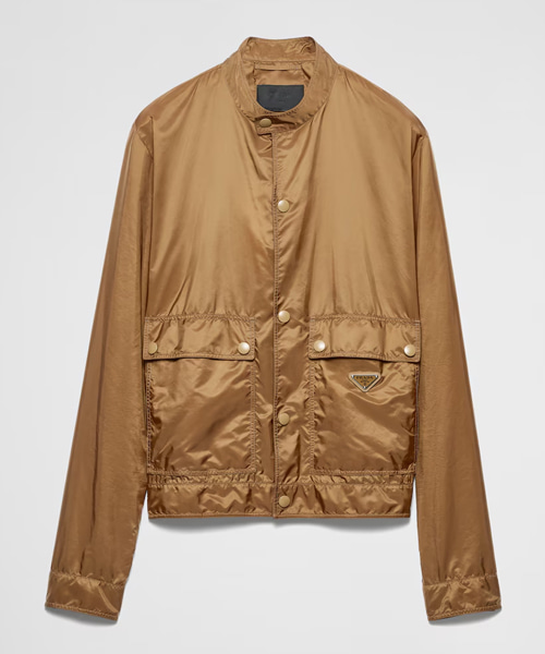 삼각 로고 패치 리나일론 재킷