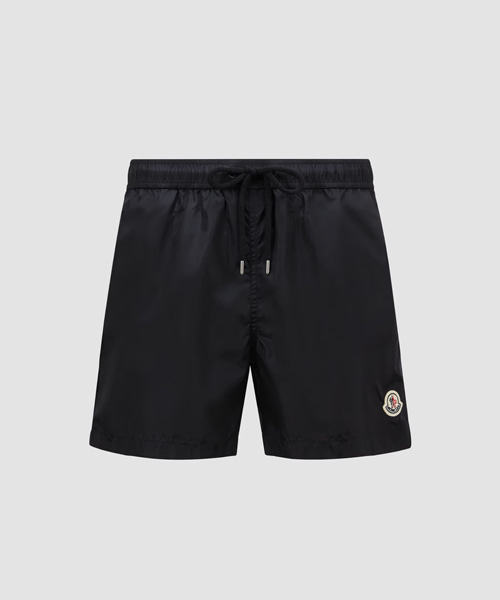 로고 패치 스윔 쇼츠