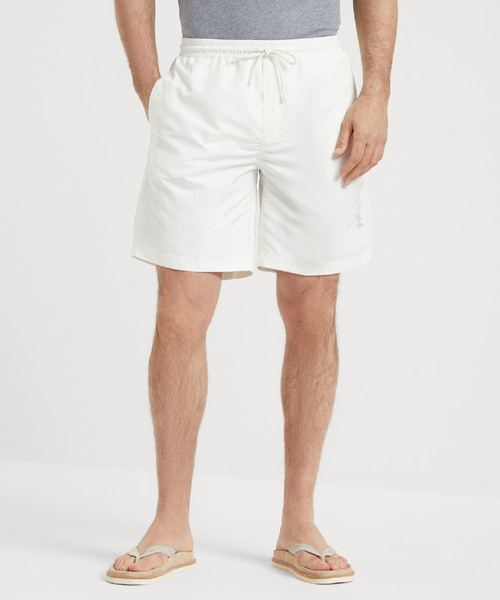 로고 자수 스윔 쇼츠