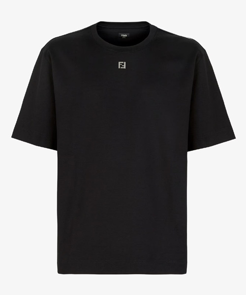 FF 아플리케 코튼 티셔츠