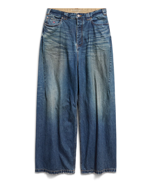 배기 팬츠 딥 블루