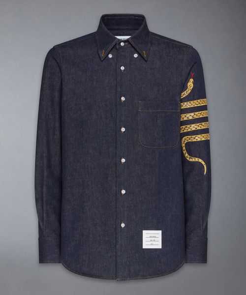 루나 뉴 이어 스트레이트 핏 데님 셔츠