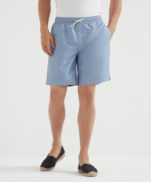 로고 자수 스윔 쇼츠