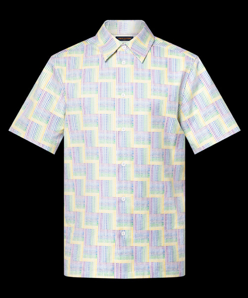 그래픽 프린트 숏 슬리브 셔츠